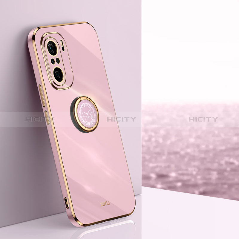 Funda Silicona Carcasa Ultrafina Goma con Magnetico Anillo de dedo Soporte XL1 para Xiaomi Mi 11i 5G