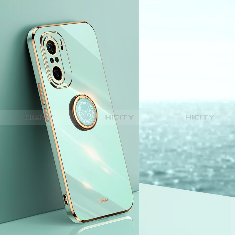 Funda Silicona Carcasa Ultrafina Goma con Magnetico Anillo de dedo Soporte XL1 para Xiaomi Mi 11X 5G