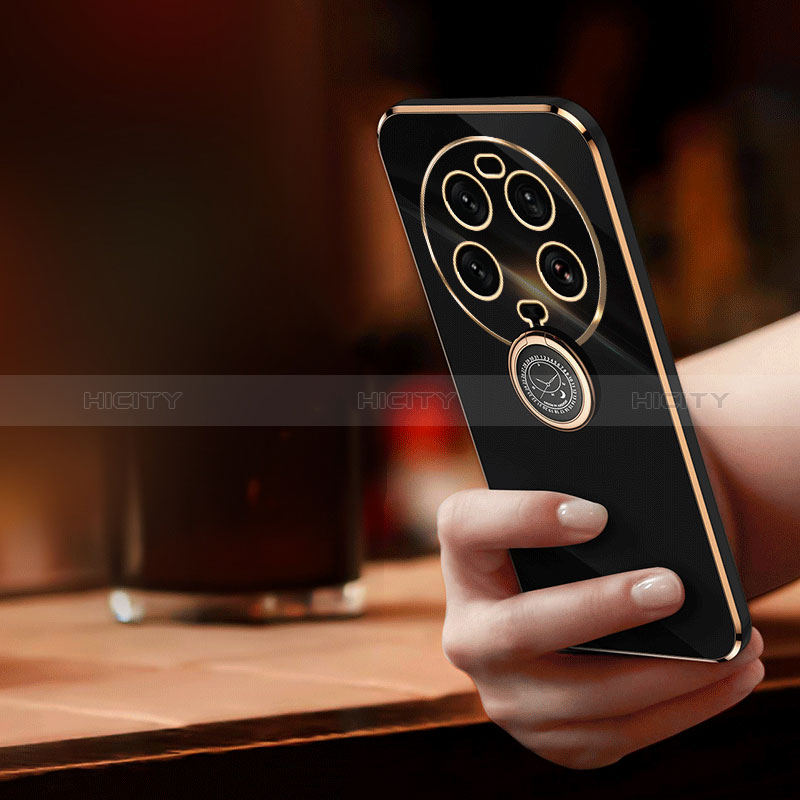 Funda Silicona Carcasa Ultrafina Goma con Magnetico Anillo de dedo Soporte XL1 para Xiaomi Mi 13 Ultra 5G
