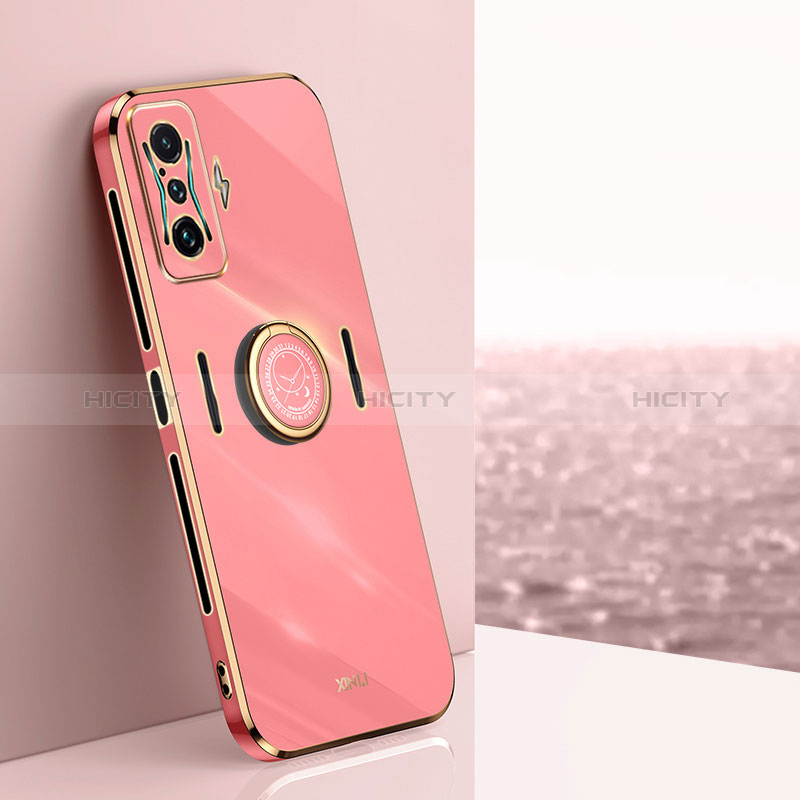 Funda Silicona Carcasa Ultrafina Goma con Magnetico Anillo de dedo Soporte XL1 para Xiaomi Poco F4 GT 5G