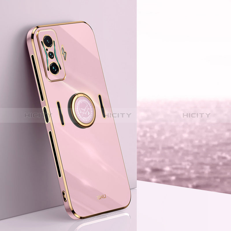 Funda Silicona Carcasa Ultrafina Goma con Magnetico Anillo de dedo Soporte XL1 para Xiaomi Poco F4 GT 5G