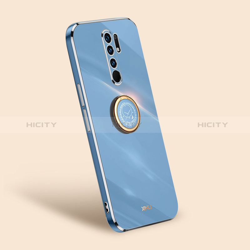 Funda Silicona Carcasa Ultrafina Goma con Magnetico Anillo de dedo Soporte XL1 para Xiaomi Redmi 9