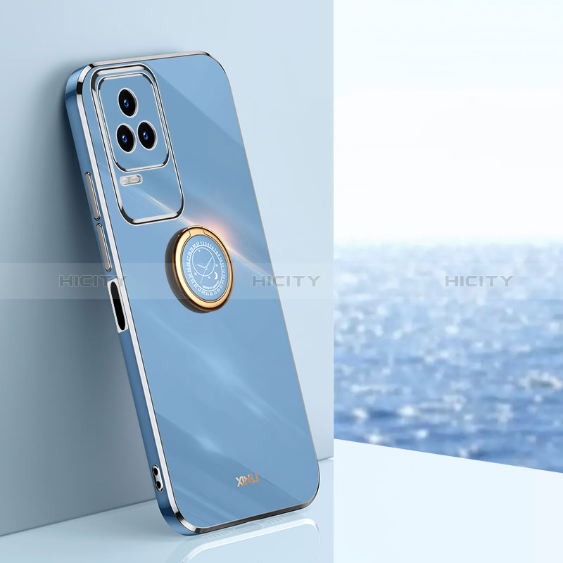 Funda Silicona Carcasa Ultrafina Goma con Magnetico Anillo de dedo Soporte XL1 para Xiaomi Redmi K50 5G