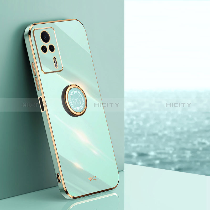 Funda Silicona Carcasa Ultrafina Goma con Magnetico Anillo de dedo Soporte XL1 para Xiaomi Redmi K60E 5G