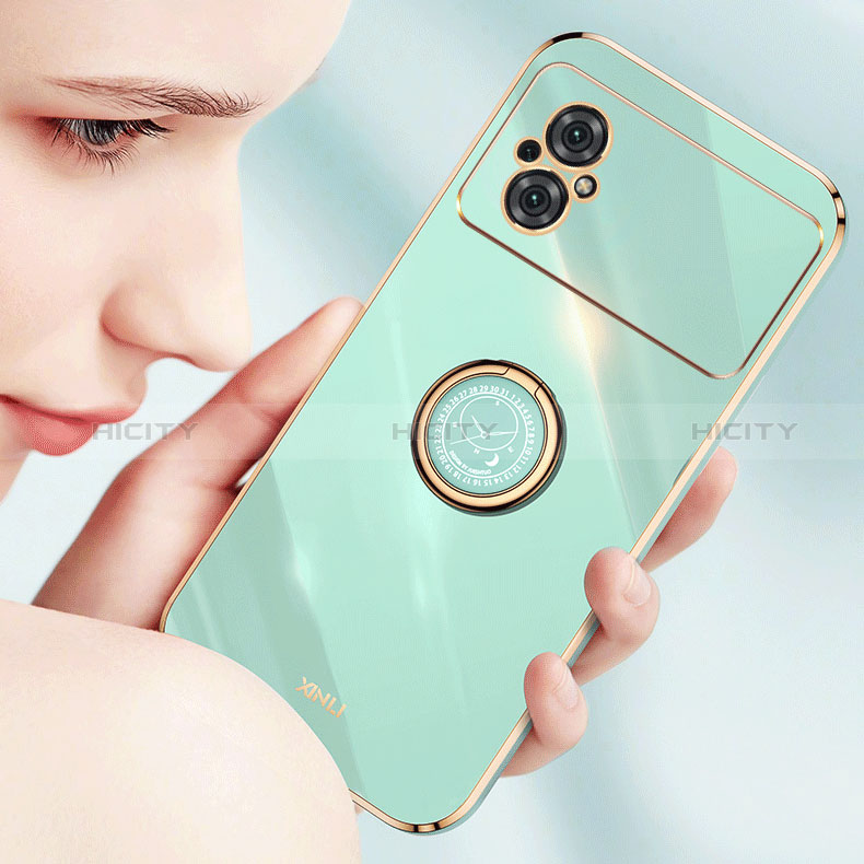 Funda Silicona Carcasa Ultrafina Goma con Magnetico Anillo de dedo Soporte XL1 para Xiaomi Redmi Note 11R 5G