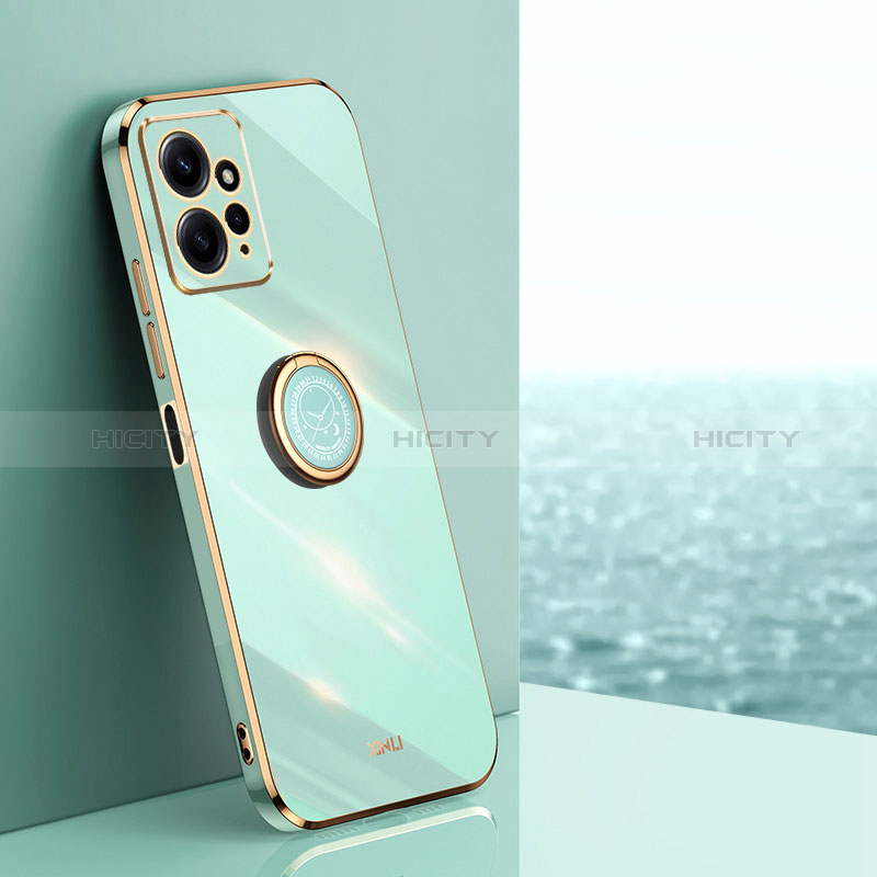 Funda Silicona Carcasa Ultrafina Goma con Magnetico Anillo de dedo Soporte XL1 para Xiaomi Redmi Note 12 4G