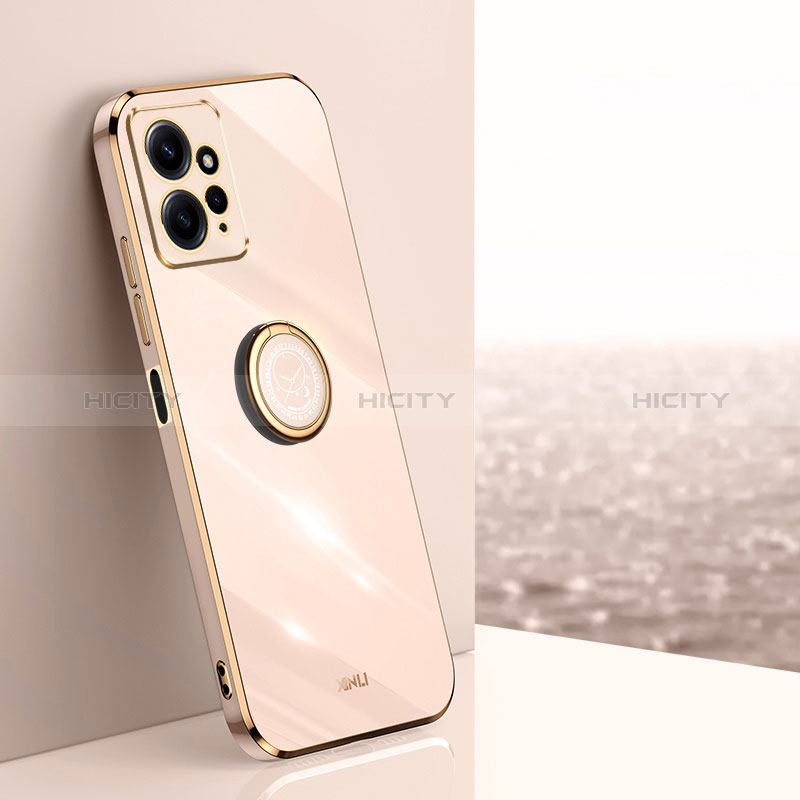 Funda Silicona Carcasa Ultrafina Goma con Magnetico Anillo de dedo Soporte XL1 para Xiaomi Redmi Note 12 4G