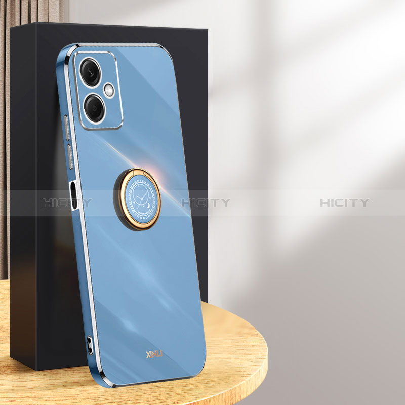 Funda Silicona Carcasa Ultrafina Goma con Magnetico Anillo de dedo Soporte XL1 para Xiaomi Redmi Note 12R Pro 5G