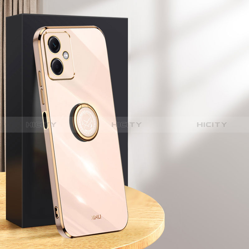 Funda Silicona Carcasa Ultrafina Goma con Magnetico Anillo de dedo Soporte XL1 para Xiaomi Redmi Note 12R Pro 5G