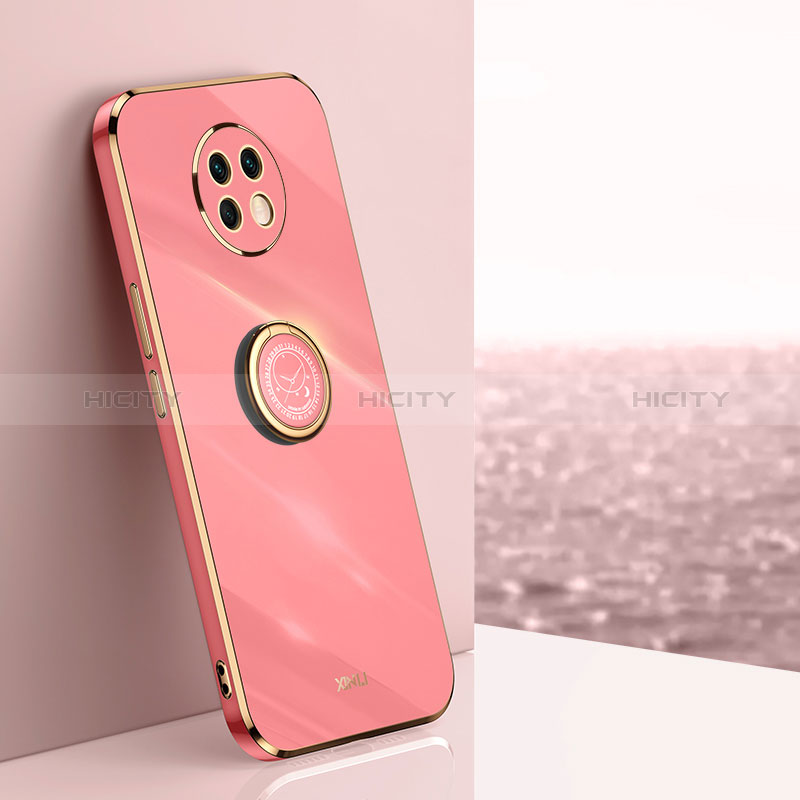 Funda Silicona Carcasa Ultrafina Goma con Magnetico Anillo de dedo Soporte XL1 para Xiaomi Redmi Note 9 5G