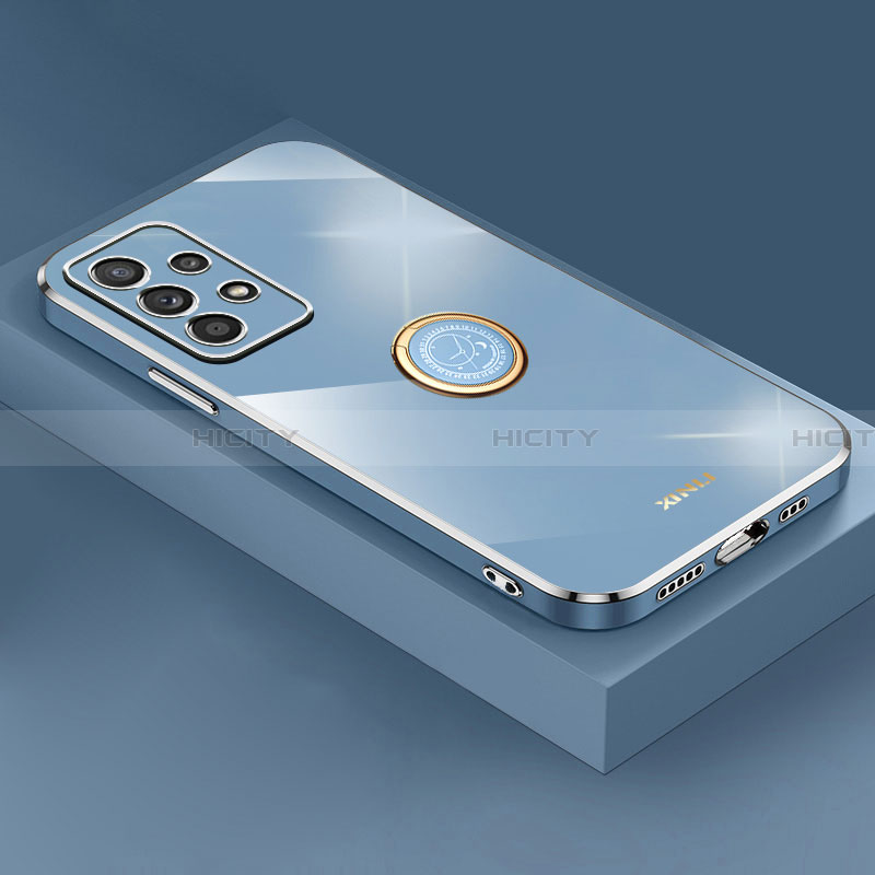 Funda Silicona Carcasa Ultrafina Goma con Magnetico Anillo de dedo Soporte XL2 para Samsung Galaxy A13 4G