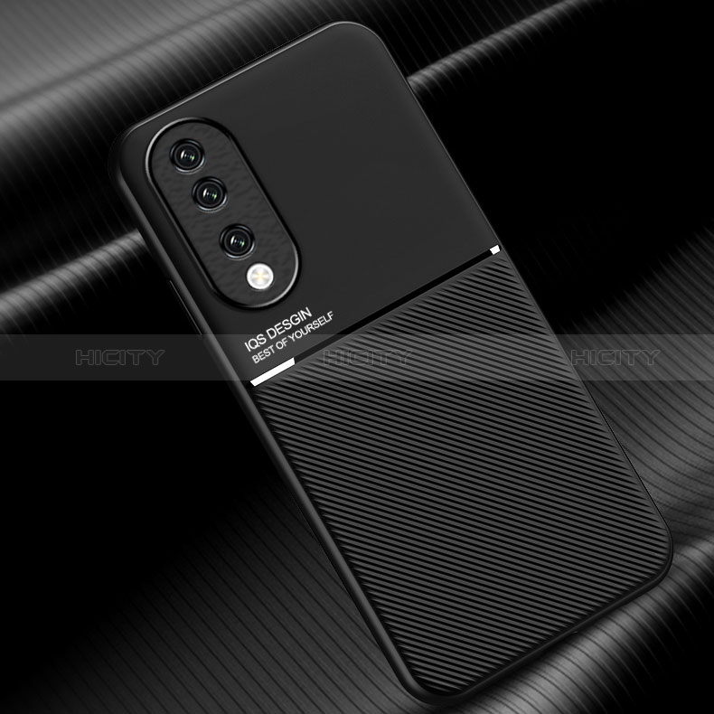 Funda Silicona Carcasa Ultrafina Goma con Magnetico D01 para Huawei Honor 90 5G Negro