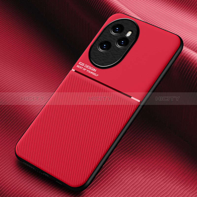 Funda Silicona Carcasa Ultrafina Goma con Magnetico para Huawei Honor 100 Pro 5G Rojo