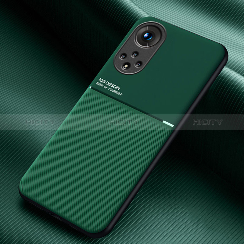 Funda Silicona Carcasa Ultrafina Goma con Magnetico para Huawei Honor 50 5G Verde