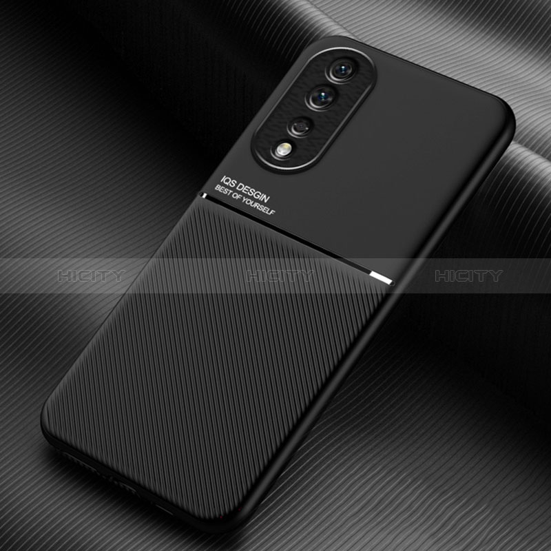 Funda Silicona Carcasa Ultrafina Goma con Magnetico para Huawei Honor 80 Pro Flat 5G Negro