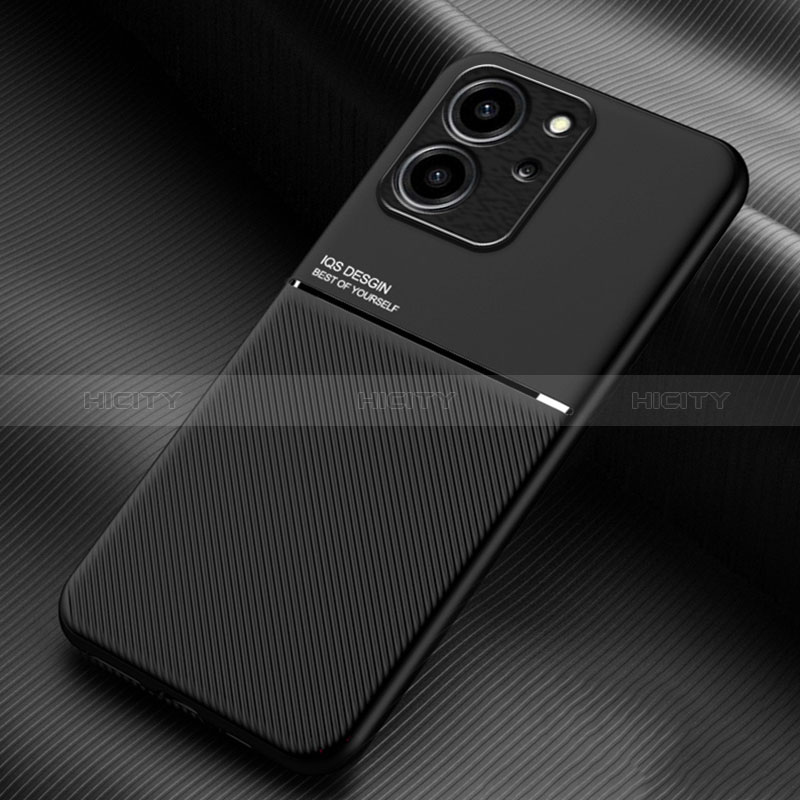 Funda Silicona Carcasa Ultrafina Goma con Magnetico para Huawei Honor 80 SE 5G Negro