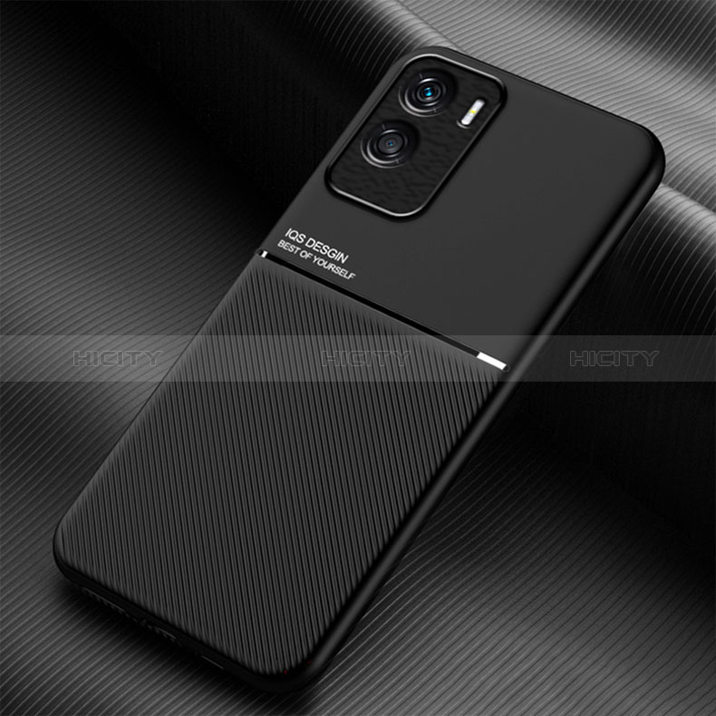 Funda Silicona Carcasa Ultrafina Goma con Magnetico para Huawei Honor 90 Lite 5G Negro