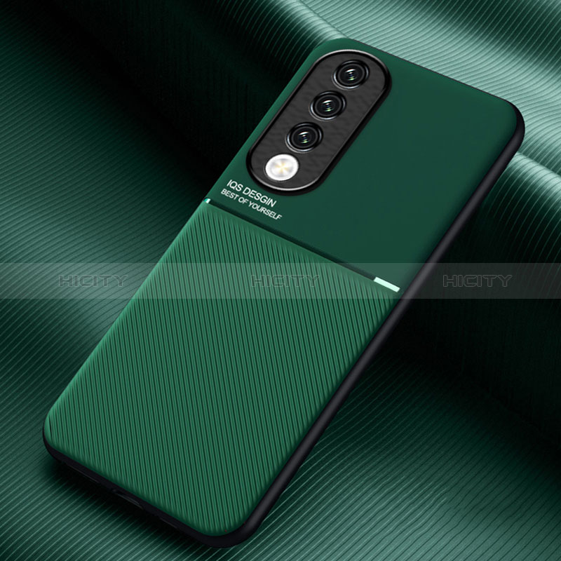 Funda Silicona Carcasa Ultrafina Goma con Magnetico para Huawei Honor 90 Pro 5G Verde