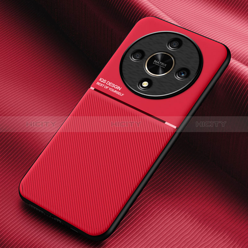 Funda Silicona Carcasa Ultrafina Goma con Magnetico para Huawei Honor Magic6 Lite 5G Rojo