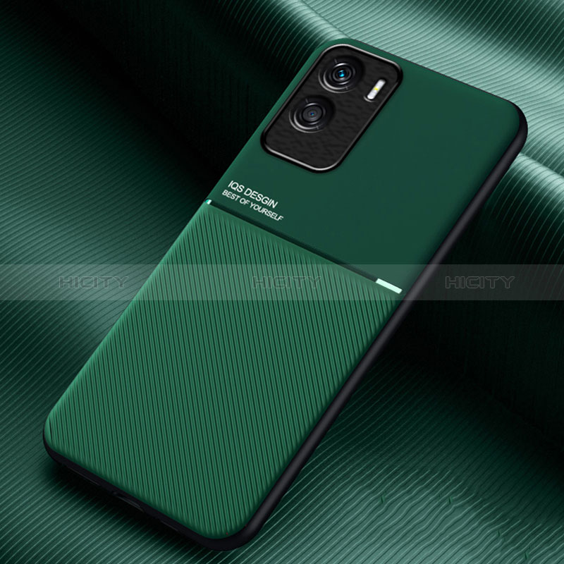 Funda Silicona Carcasa Ultrafina Goma con Magnetico para Huawei Honor X50i 5G Verde