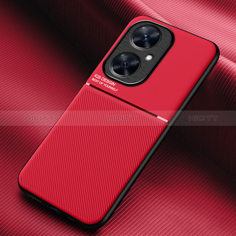 Funda Silicona Carcasa Ultrafina Goma con Magnetico para Huawei Nova 11i Rojo