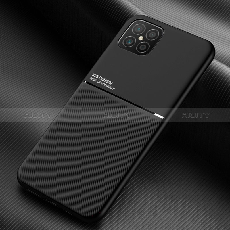 Funda Silicona Carcasa Ultrafina Goma con Magnetico para Huawei Nova 8 SE 4G Negro