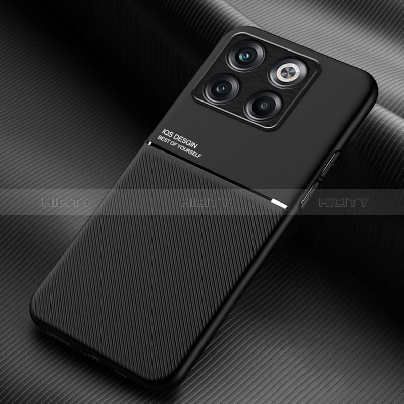 Funda Silicona Carcasa Ultrafina Goma con Magnetico para OnePlus 10T 5G Negro