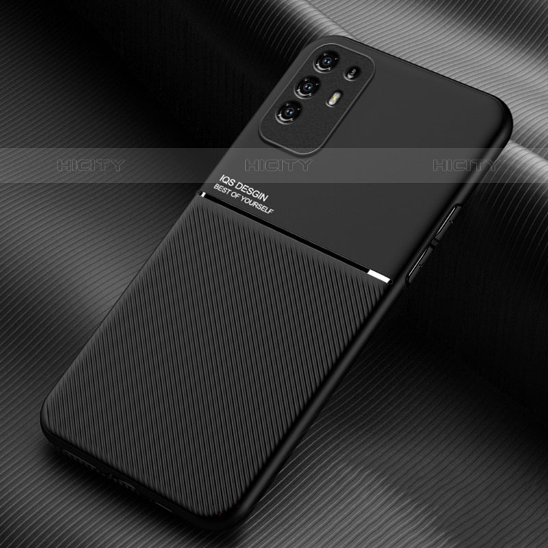 Funda Silicona Carcasa Ultrafina Goma con Magnetico para Oppo A94 5G Negro