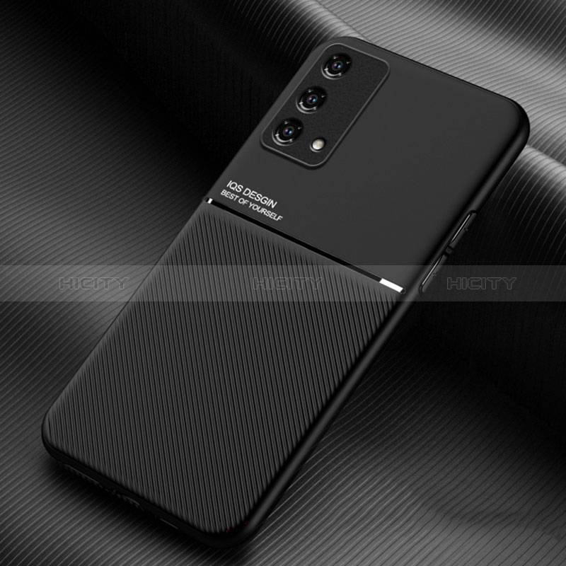 Funda Silicona Carcasa Ultrafina Goma con Magnetico para Oppo A95 4G Negro