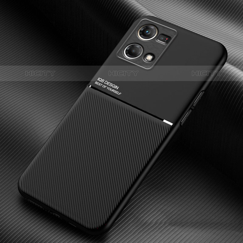 Funda Silicona Carcasa Ultrafina Goma con Magnetico para Oppo F21 Pro 4G Negro