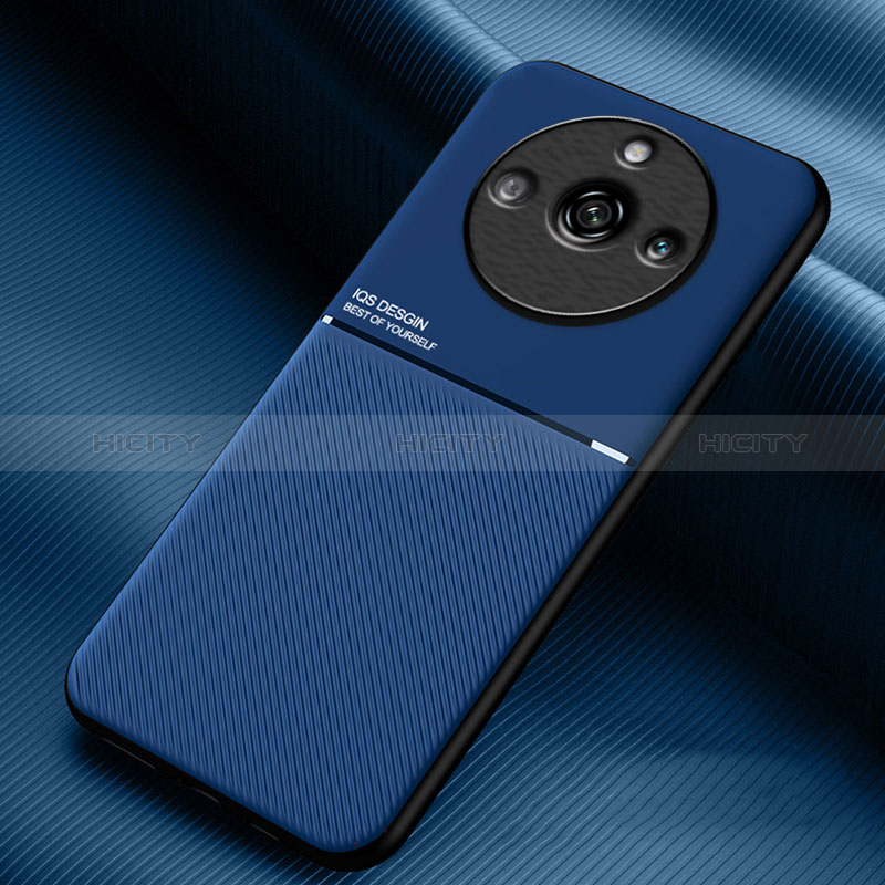 Funda Silicona Carcasa Ultrafina Goma con Magnetico para Realme 11 Pro 5G Azul