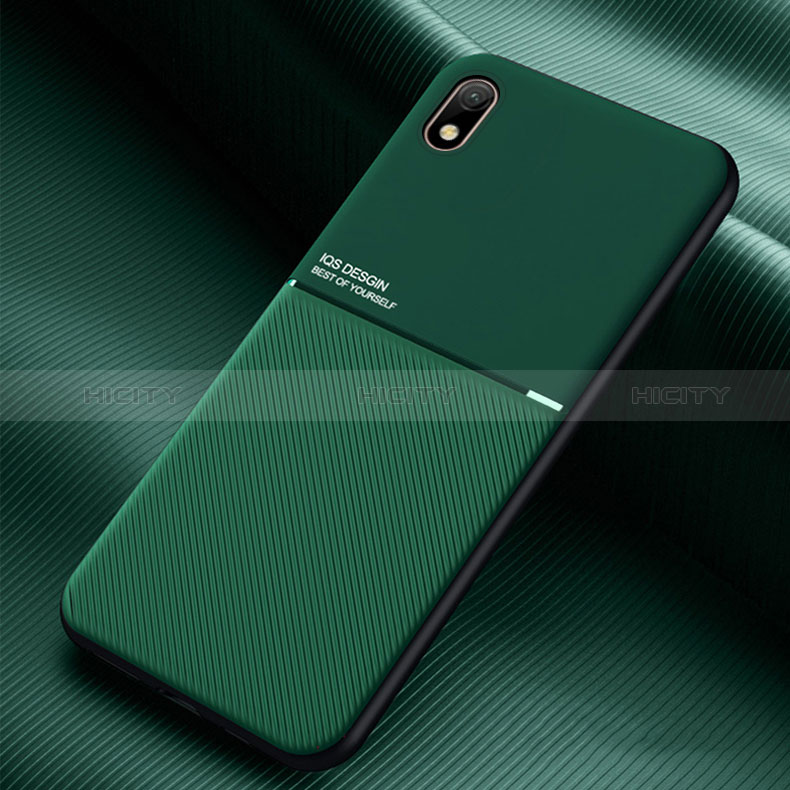 Funda Silicona Carcasa Ultrafina Goma con Magnetico para Samsung Galaxy A01 Core Verde