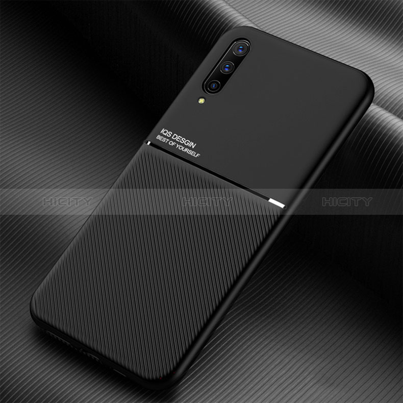 Funda Silicona Carcasa Ultrafina Goma con Magnetico para Samsung Galaxy A30S Negro