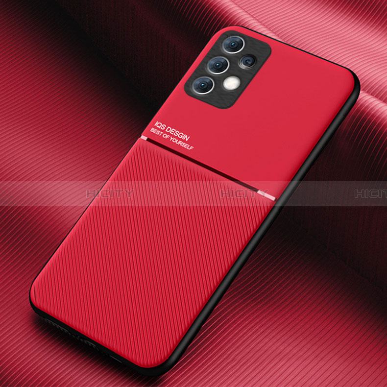 Funda Silicona Carcasa Ultrafina Goma con Magnetico para Samsung Galaxy A33 5G Rojo