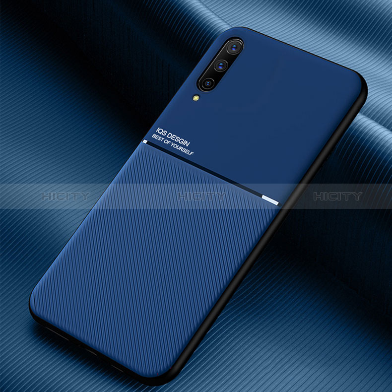 Funda Silicona Carcasa Ultrafina Goma con Magnetico para Samsung Galaxy A70 Azul