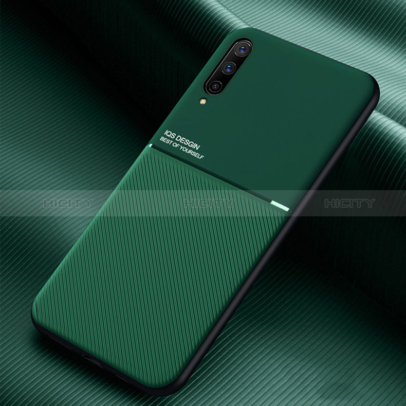 Funda Silicona Carcasa Ultrafina Goma con Magnetico para Samsung Galaxy A70S Verde