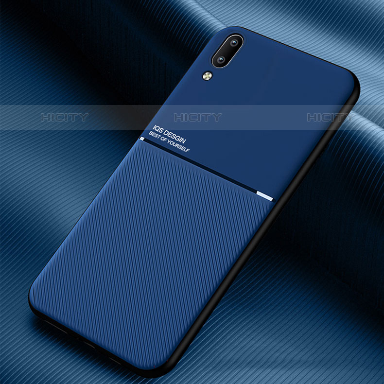 Funda Silicona Carcasa Ultrafina Goma con Magnetico para Samsung Galaxy M02 Azul