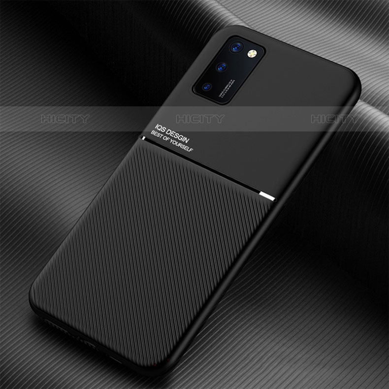 Funda Silicona Carcasa Ultrafina Goma con Magnetico para Samsung Galaxy M02s Negro