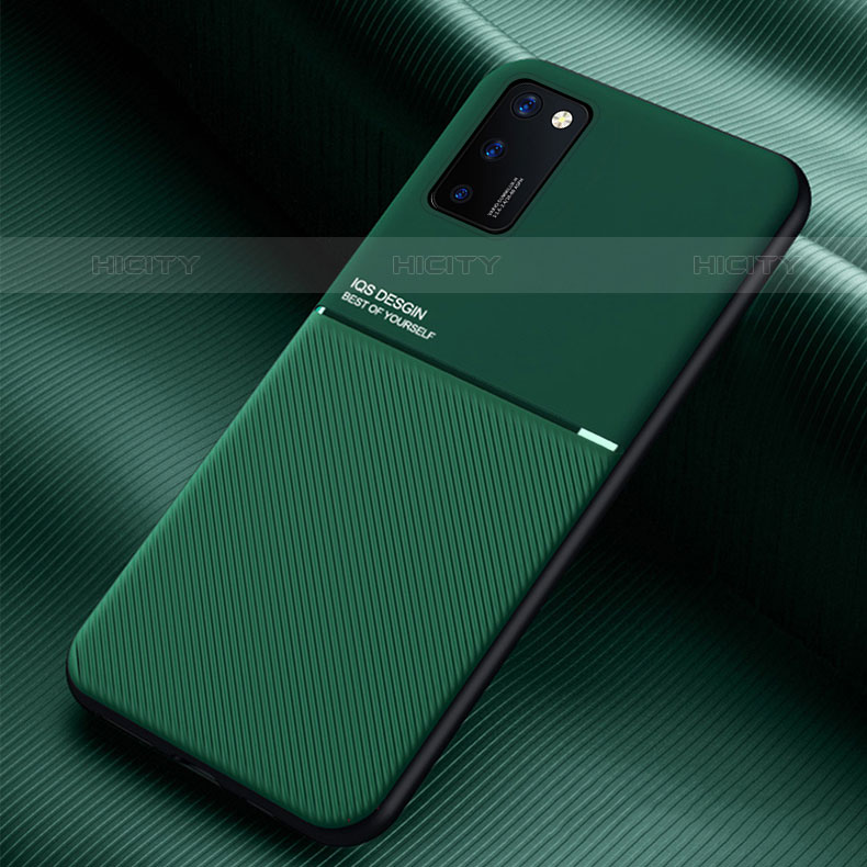 Funda Silicona Carcasa Ultrafina Goma con Magnetico para Samsung Galaxy M02s Verde