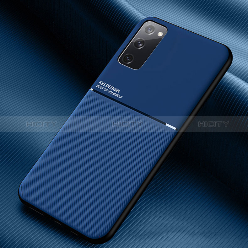 Funda Silicona Carcasa Ultrafina Goma con Magnetico para Samsung Galaxy S20 FE 5G Azul