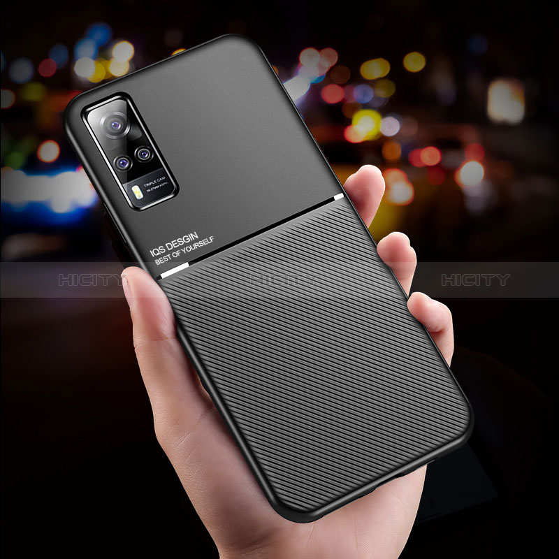 Funda Silicona Carcasa Ultrafina Goma con Magnetico para Vivo Y31 (2021)