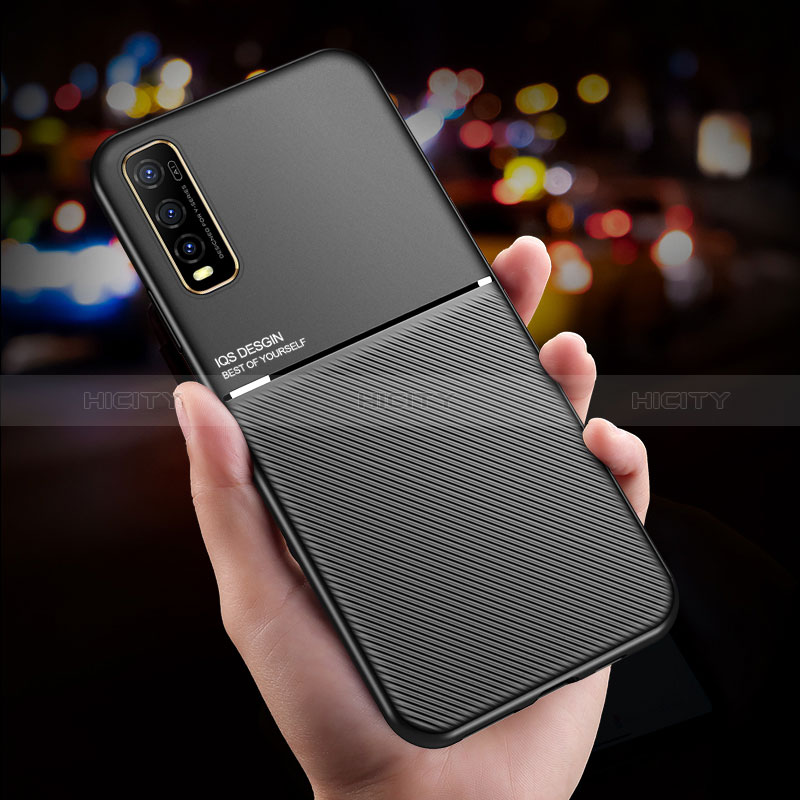 Funda Silicona Carcasa Ultrafina Goma con Magnetico para Vivo Y51s 5G