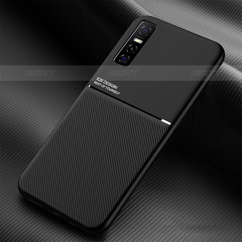 Funda Silicona Carcasa Ultrafina Goma con Magnetico para Vivo Y73s 5G