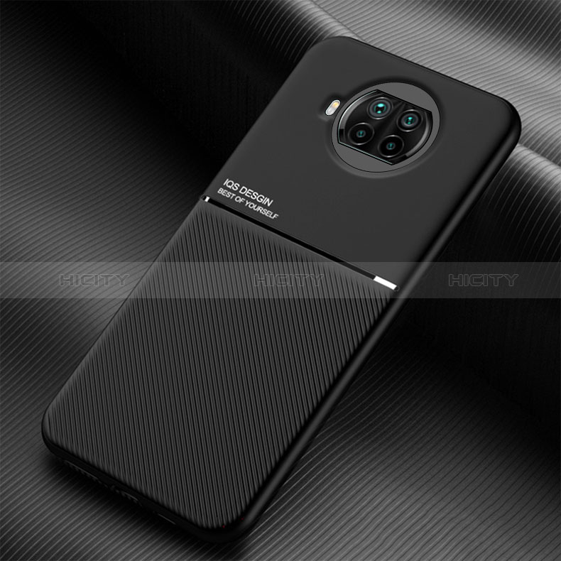 Funda Silicona Carcasa Ultrafina Goma con Magnetico para Xiaomi Mi 10i 5G Negro