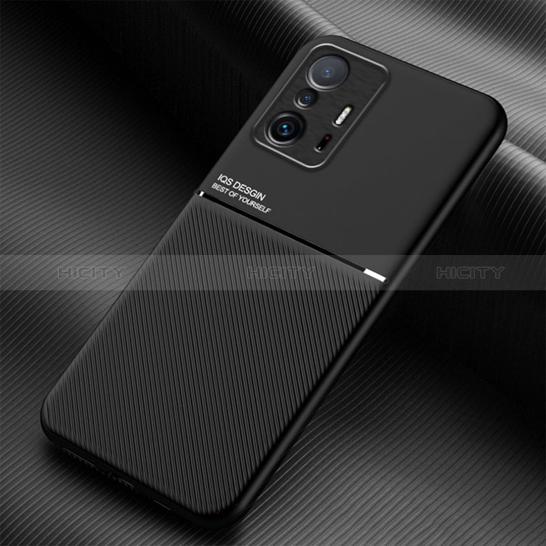 Funda Silicona Carcasa Ultrafina Goma con Magnetico para Xiaomi Mi 11T 5G Negro