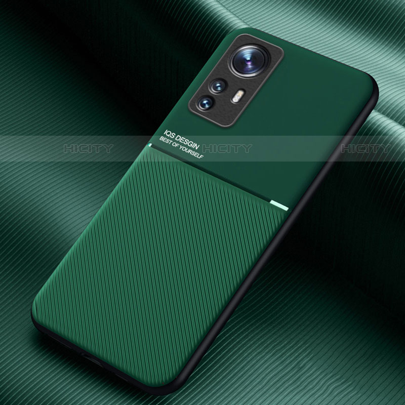 Funda Silicona Carcasa Ultrafina Goma con Magnetico para Xiaomi Mi 12S Pro 5G Verde