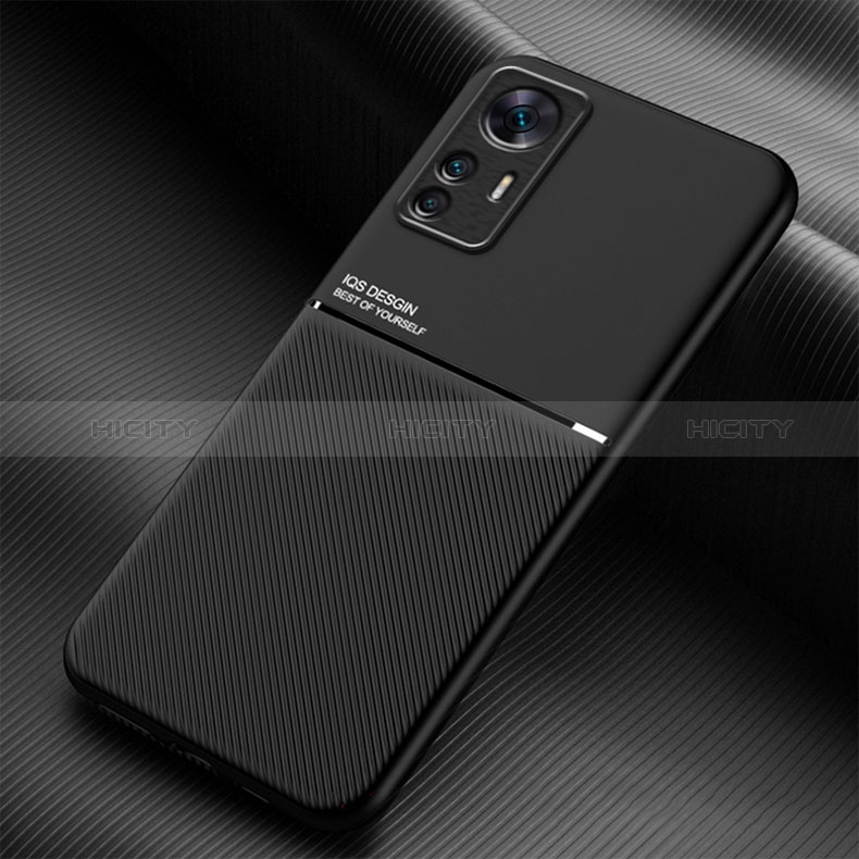 Funda Silicona Carcasa Ultrafina Goma con Magnetico para Xiaomi Mi 12T Pro 5G Negro