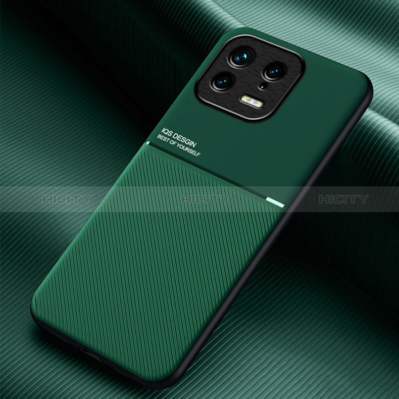 Funda Silicona Carcasa Ultrafina Goma con Magnetico para Xiaomi Mi 13 5G Verde