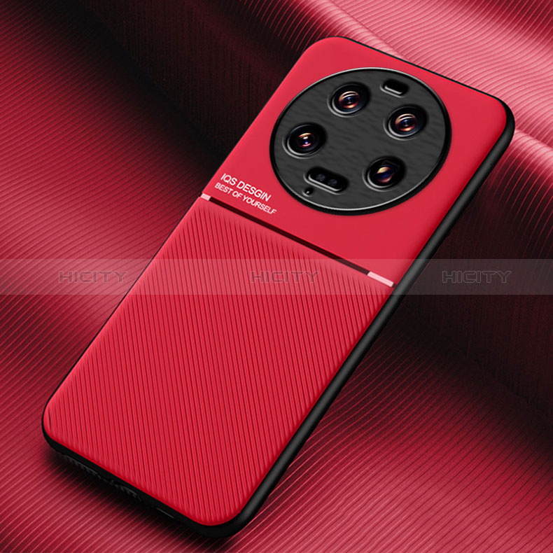 Funda Silicona Carcasa Ultrafina Goma con Magnetico para Xiaomi Mi 13 Ultra 5G Rojo