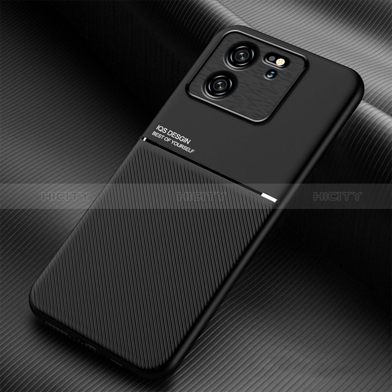 Funda Silicona Carcasa Ultrafina Goma con Magnetico para Xiaomi Mi 13T 5G Negro